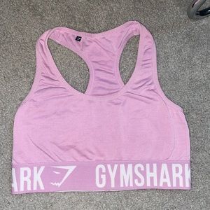 Gymshark pink sports bra.